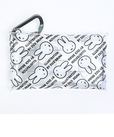 ミッフィー miffy クリアマルチケース(S) グレー