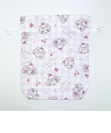 サンリオ マイメロディ マイスウィートピアノ 巾着 (チェック) どーりーみっくすプチシリーズ Sanrio
