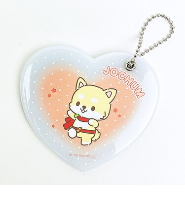サンリオ JOCHUM(ジェオチャム) まめちぃ ハート型スライドミラー ジャンプ!スキップ!シリーズ JO1 Sanrio