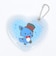 サンリオ JOCHUM(ジェオチャム) レイン ハート型スライドミラー ジャンプ！スキップ！シリーズ JO1 Sanrio