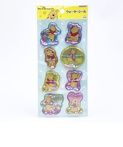 ディズニー くまのプーさん ウォーターシール イエロー 文具 Disney