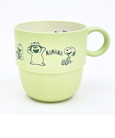 スヌーピー ミニスタッキングカップ (グリーン) Giggle Tableシリーズ コップ 日本製 SNOOPY