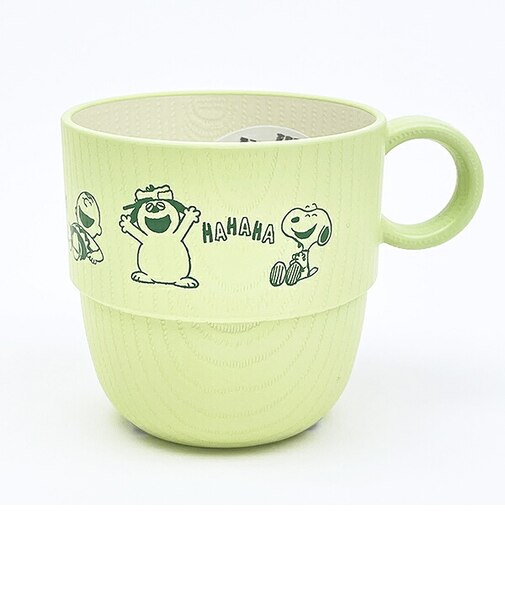 スヌーピー ミニスタッキングカップ (グリーン) Giggle Tableシリーズ コップ 日本製 SNOOPY