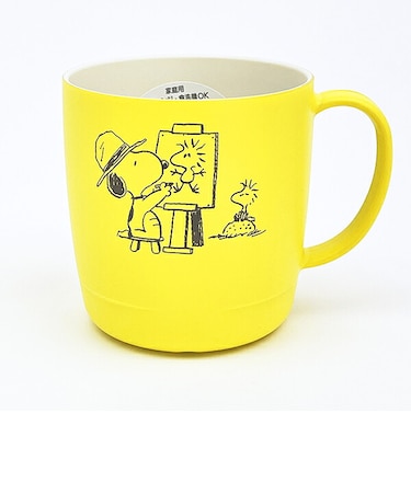 スヌーピー ウッドストック マグカップ (イエロー) コップ 日本製 SNOOPY