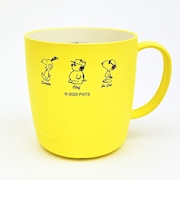 スヌーピー マグカップ (イエロー) Sideways Peanuts コップ 日本製 SNOOPY