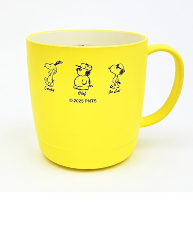 スヌーピー マグカップ (イエロー) Sideways Peanuts コップ 日本製 SNOOPY