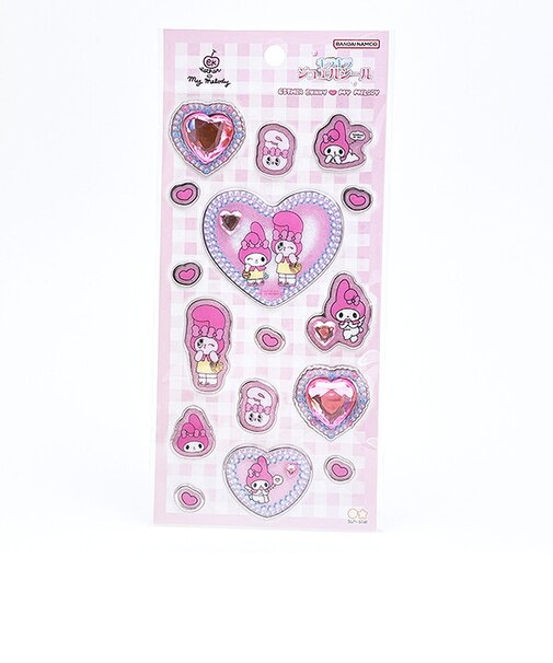 サンリオ マイメロディ × エスターバニー キラキラジュエルシール (ピンク) 文具