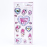 サンリオ マイメロディ × エスターバニー キラキラジュエルシール (ホワイト) 文具