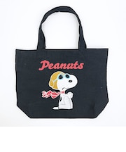 スヌーピー ジャガードトートバッグ (ブラック) SNOOPY