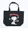 スヌーピー ハート ジャガードトートバッグ (ブラック) SNOOPY