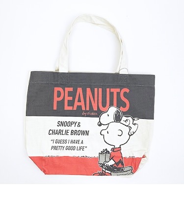スヌーピー チャーリーブラウン キャンバストートバッグ (レッド) SNOOPY