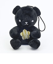 家紋シリーズ 漆黒の歴史ベア 明智光秀 明智家 桔梗紋  クマアンドベアー 歴史 戦国 kuma and bear 歴史ベアシリーズ