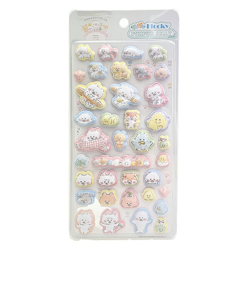 ほわころくらぶ シール フロッキー 文具