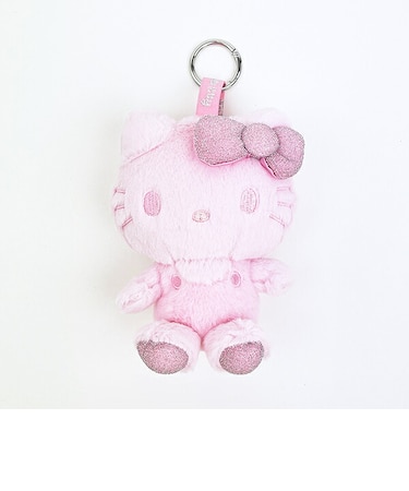 サンリオ ハローキティ ふわふわグリッターマスコットキーリング (ピンク) 推し活 Sanrio
