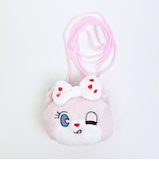 MOMOREI(モモレイ) ピンコ ぬいぐるみネックパース (ピンク) 財布