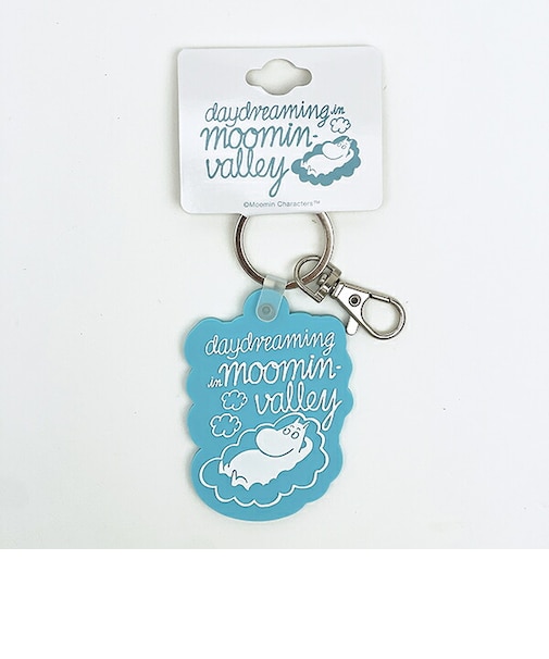 ムーミン ラバーキーホルダー ブルー daydreaming in moominvalley MOOMIN
