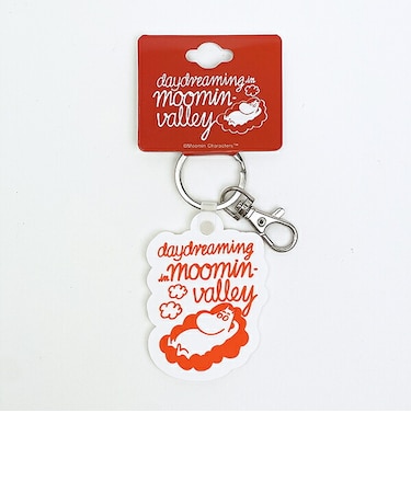 ムーミン ラバーキーホルダー レッド daydreaming in moominvalley MOOMIN
