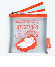 ムーミン メッシュポーチ レッド daydreaming in moominvalley MOOMIN