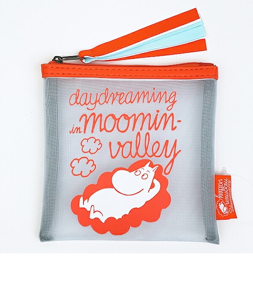ムーミン メッシュポーチ レッド daydreaming in moominvalley MOOMIN