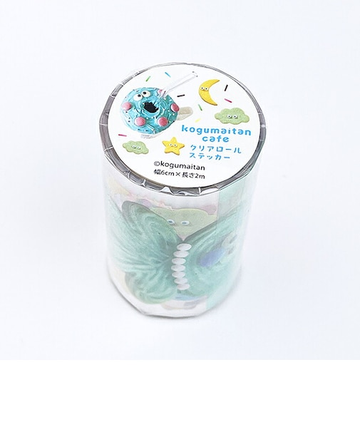 kogumaitan cafe クリアロールステッカー シール 文具