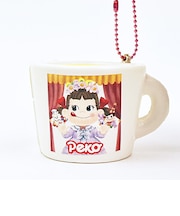 ペコちゃん フラワーカーテン ぷにぷにマスコットキーホルダー (プリン) 不二家