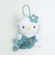 サンリオ ハローキティ マーメイドグリッターマスコットキーホルダー (ブルー) Sanrio