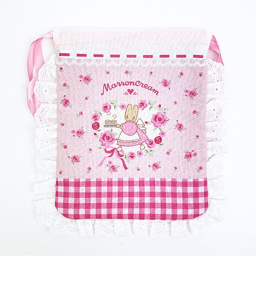 サンリオ マロンクリーム フリル巾着 (ピンク) Sanrio