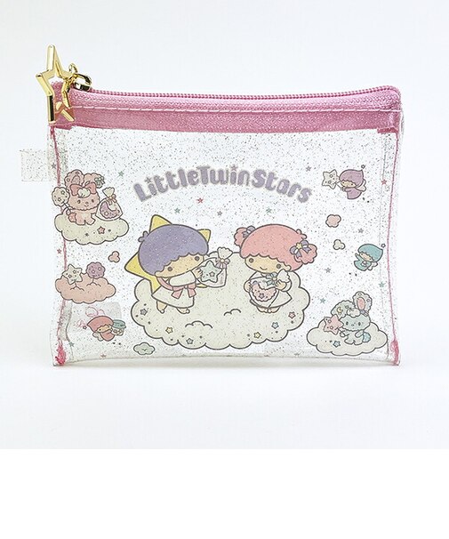 サンリオ リトルツインスターズ ミニクリアポーチ わたあめ キキララ Sanrio