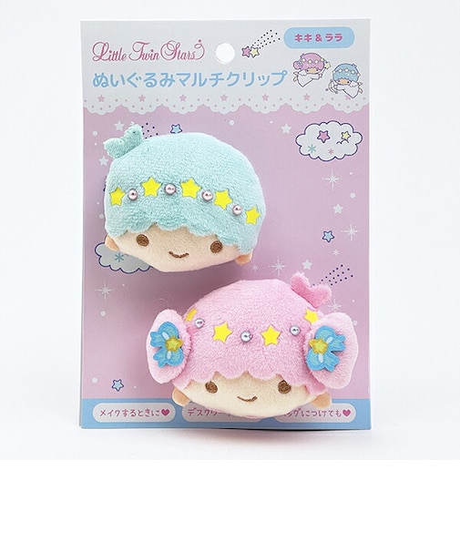 サンリオ リトルツインスターズ ぬいぐるみマルチクリップ キキ&ララ キキララ Sanrio