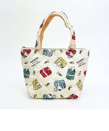 スヌーピー キルト生地保冷ランチトートバッグ クッキー SNOOPY