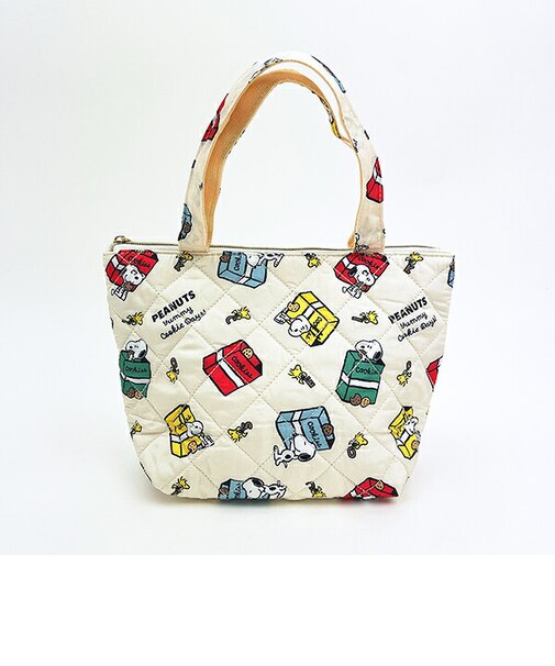 スヌーピー キルト生地保冷ランチトートバッグ クッキー SNOOPY