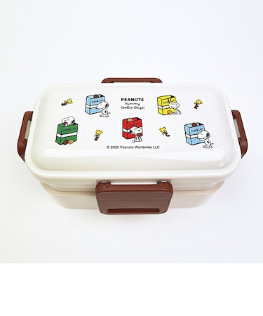 スヌーピー 2段ふわっと弁当箱 クッキー ランチ 日本製 SNOOPY