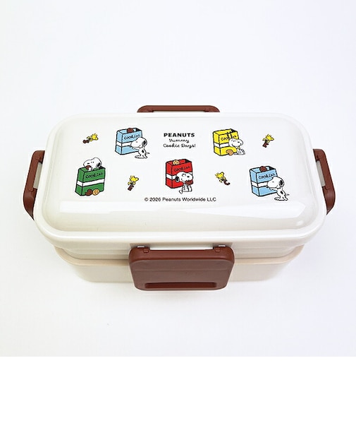 スヌーピー 2段ふわっと弁当箱 クッキー ランチ 日本製 SNOOPY