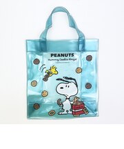 スヌーピー ビニールバッグ クッキー ブルー ランチ SNOOPY