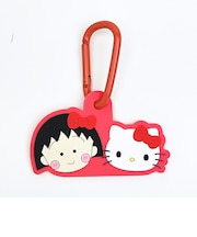 サンリオキャラクターズ ×ちびまる子ちゃん ラバーマスコット付きカラビナ キーホルダー Sanrio