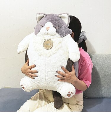 ねこ肯定感 サイベリアンのサーディン 抱きまくら(BIG) ぬいぐるみ りぶはあと