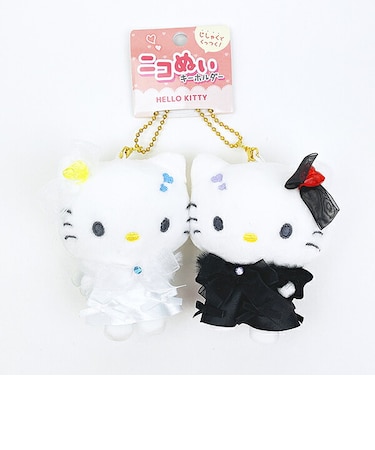 サンリオ ハローキティ×ミミィ ニコぬいキーホルダー (天使と悪魔) Sanrio