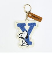スヌーピー サガライニシャルキーホルダー Y SNOOPY