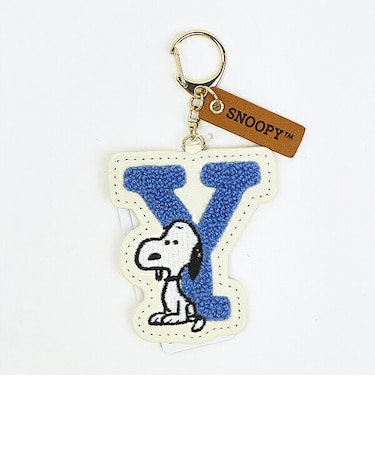 スヌーピー サガライニシャルキーホルダー Y SNOOPY