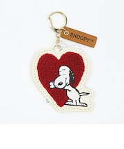 スヌーピー サガライニシャルキーホルダー ハート SNOOPY
