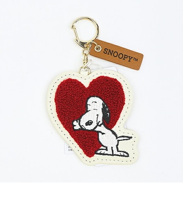 スヌーピー サガライニシャルキーホルダー ハート SNOOPY