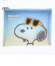 スヌーピー メッシュフラットポーチ サンセットサングラス SNOOPY