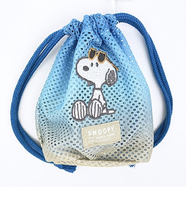 スヌーピー メッシュ巾着 サンセットサングラス SNOOPY