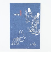 ミッフィー  miffy × 鳥獣戯画 蛇腹ポストカード(B) 文具