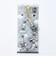 サンリオ ハローキティ フォンストラップ グレー スマホ用品 キーホルダー Sanrio