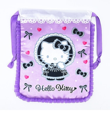 サンリオ ハローキティ ラブリーフリル巾着 ロリータ(ブラック) Sanrio