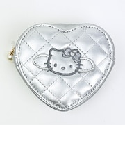 サンリオ ハローキティ キルティングハートコインケース シルバー 財布 Sanrio