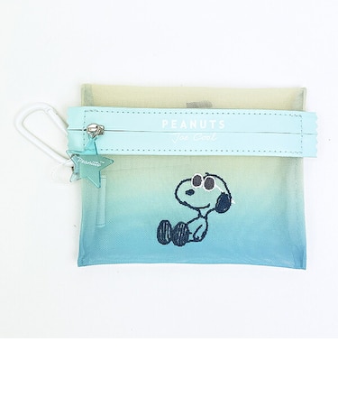 スヌーピー ジョークール メッシュミニポーチ グラデーション SNOOPY