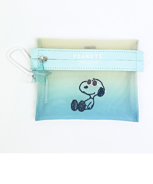 スヌーピー ジョークール メッシュミニポーチ グラデーション SNOOPY