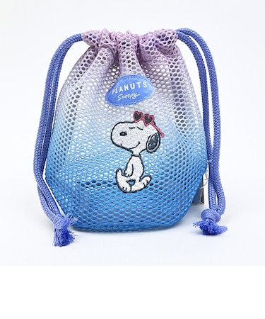スヌーピー メッシュ巾着 グラデーション SNOOPY
